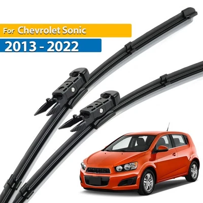 2Pcs Front Windshield Wiper Blades Set For Chevrolet Sonic 2013 - 2022 26"+15" - Image 1 of 4
