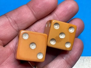 SCHÖNES GRÖSSERES PAAR BAKELIT WÜRFEL———LBD-1 - Bild 1 von 10