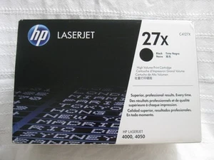 HP Laser jet print cartridge 27x 4000, 4050 BLACK Ink expired 2013 - Picture 1 of 5