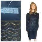 St. John Evening Embellished Sweater/St John Basic Skirt Size 8