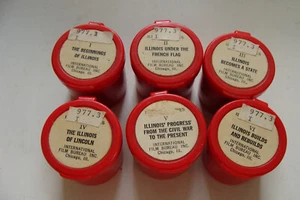 Set of 6 vtg Educ Filmstrips Illinois Series 1971 Chicago Historical Soc NO TAPE - Picture 1 of 2