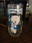 Pepsi Collector Series Looney Tunes Porky Pig Glass "That's All Folks"