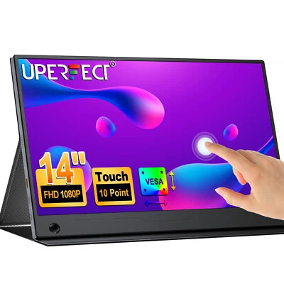 Gebraucht | Touchscreen Monitor 14" 1920x1080 Portable Monitor Mini HDMI Typ-C - Bild 1 von 4