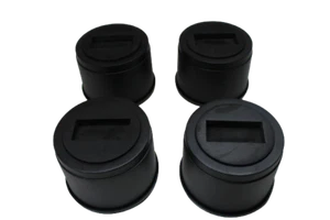  Bed and Furniture Risers Black round Elevator up to 3" - Picture 1 of 4