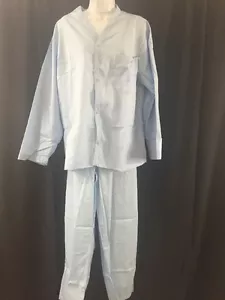 ONE NEW UNICOR Men's Pajama Set Light Blue Medium One Shirt & One Pair Of Pants - Picture 1 of 4