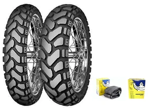 90/90-21 54H 120/80-18 62H MITAS E-07 ENDURO TRAIL + COPPIA GOMME CAMERE D'ARIA - Foto 1 di 2
