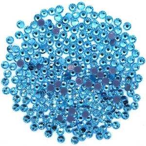 AIGUE-MARINE TSS en vrac correctif ferron strass dos plat qualité supérieure - Photo 1 sur 12