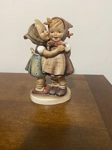 Hummel Goebel Figurine TELLING HER A SECRET #196 TMK 2 6" Two Girls - Picture 1 of 5