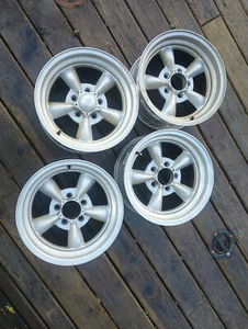 SET OF 4 EAGLE ALLOYS WHEELS 2119-5731 (15x7) (5 on 4.5) (OFFSET +2mm) VINTAGE - Picture 1 of 6
