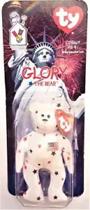 Glory The Bear 1999 McDonald's Ty Error Beanie Baby 1993 embalaje original - Imagen 1 de 11