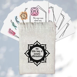 16 pcs My Little Bag of Sweary Affirmations Sweary Affirmation Cards NEW - Picture 1 of 3