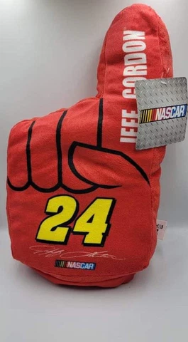 Jeff Gordon NASCAR #24 Plush Hand Finger Fan Souvenir Official Nascar Number 1 Cover