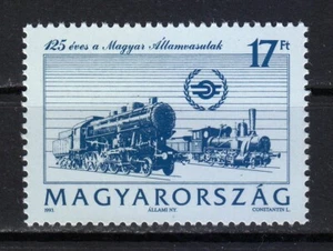 Hungary 1993 MNH Mi 4246 Sc 3396 Hungarian State Railways, Trains ** - Picture 1 of 1