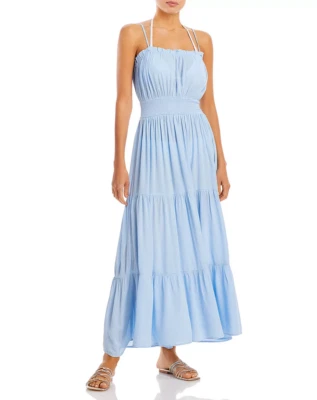 Maxi Vestido Aqua Swim En Niveles Encubrimiento Aciano Talla XS Foto 1 de 2