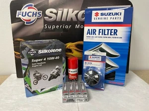 SERVICE KIT FOR B-KING GSX1300 SUZUKI 2008 TO 2012 WITH FREE CHAIN LUBE - Picture 1 of 1