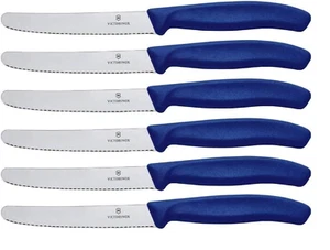 6 Stück Victorinox Swiss Classic Tomatenmesser Tafelmesser Brotzeitmesser blau - Bild 1 von 1