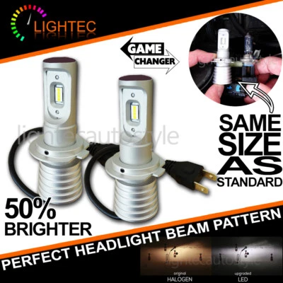 NEW! SUPER SLIM LED CONVERSION CAR HEADLIGHT BULBS KIT 5700K XENON WHITE V10 - Image 1 of 4