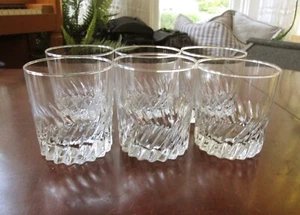 Set of 6 Cristal D'Arques-Durand Flamenco Old Fashion Glasses 3 1/2" - Picture 1 of 9