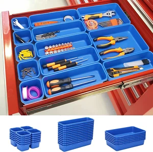 42 Pack Tool Box Organizer Tool Tray Dividers, Rolling Tool Chest Cart Cabinet W - Picture 1 of 8