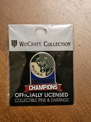2021 Milwaukee Bucks Eastern Finals Champions Wincraft Pin - RARE - Image 1 of 4