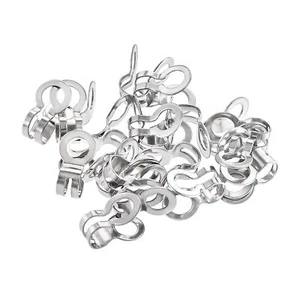 Ball Chain Connector 4mm 4.5mm Double Ring Style Stainless Steel Link 20pcs - Picture 1 of 5