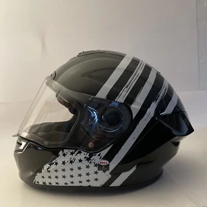 Bell Race Star DLX Flex Cousteau Gloss Carbon/Chalk White Lrg Motorcycle Helmet - Foto 1 di 11