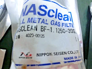 Nippon Nasclean Seisen BF-1.125C-30SLM, AMAT 4020-00125 Metall-Gasfilter, JP+97042 - Bild 1 von 11