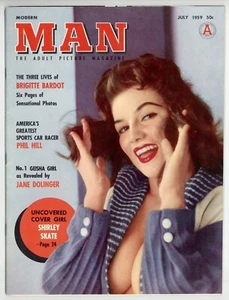 Modern Man 1959 Betty Page, Brigitte Bardot, Jane Dolinger 60pgs Pinup Magazine - Picture 1 of 2
