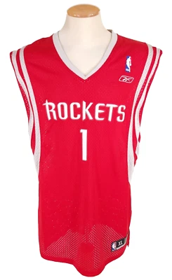 Camiseta deportiva NBA Reebok Houston Rockets Tracy McGrady #1 Swingman XL roja cosida nueva con etiquetas Foto 1 de 4