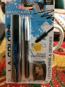 LA COLORS BLACK MASCARA & EYELINER PENCIL SET - Picture 1 of 5