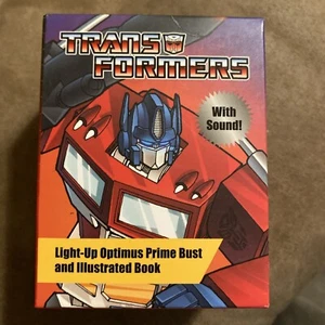 Running Press Transformers Optimus Prime Light Bust w/sound & Book Mini Kit MINT - Picture 1 of 5