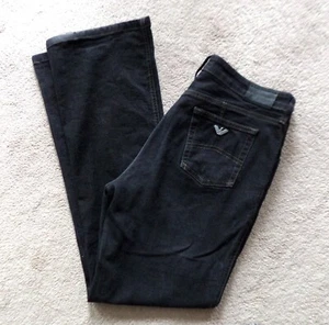 Women's Armani Grey/black Bootleg Jeans Size 32ins waist - Picture 1 of 6