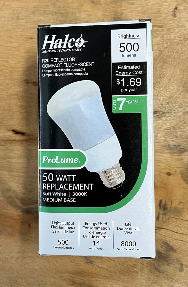 CFL14/30/R20 ProLume HALCO 46011 14W R20  Reflector E26 120V Self Ballasted - Image 1 of 4