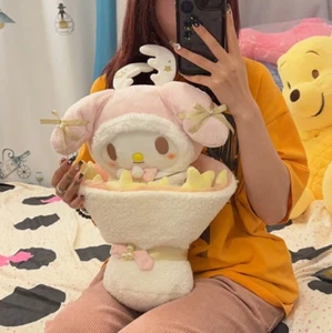 SANRIO CINNAMOROLL BOUQUET FLOWERS HELLO KITTY PLUSH BIRTHDAY ANIME SCHOOL RARE - Picture 1 of 1