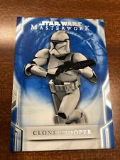 2018 Star Wars Masterwork Blue Parallel Base Card #15: Clone Trooper