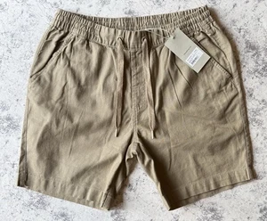 Folk Samson Linen Shorts - Tan - Large - BNWT - RRP £105 - Picture 1 of 5