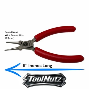 Snap-on Tools NEW P90050A RED Soft Grip 5"inch Round Nose Precision Pliers Spain - Bild 1 von 12