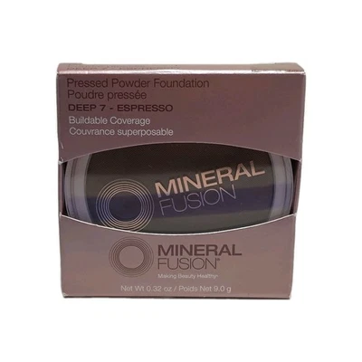 Mineral Fusion Pressed Powder Base Deep 7 Espresso 1 Buildable Compact .32 oz. - Image 1 of 4