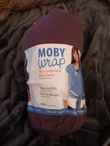 Organic Moby Wrap - Baby Carrier Wrap - Purple - One Size 8-35 lb - Picture 1 of 5