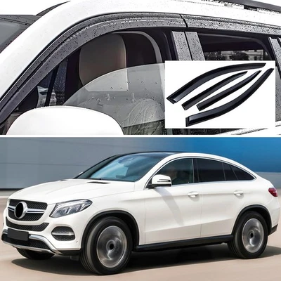 Window Vent Visors Wind Deflectors Rain Guards for 2016-2020 Mercedes GLE Coupe - Bild 1 von 4
