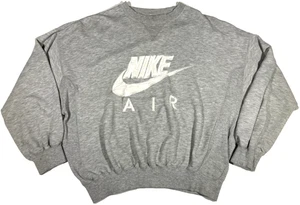Vintage Nike Air Spellout Embroidered Logo Pullover Sweatshirt 90s Y2K Oversized - Picture 1 of 11
