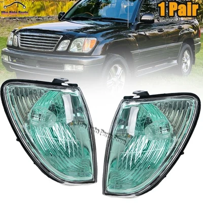 1 Pair Front Bumper Turn Signal Light Side Corner Lamp For Lexus LX470 1998-2007 - Image 1 of 4