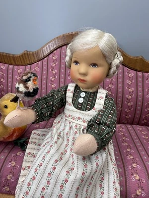 Käthe Kruse Mädchen Hanna Puppe Süß 23cm - Bild 1 von 4