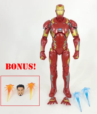 MARVEL LEGENDS HASBRO 2015 GUERRA CIVIL 6 PULGADAS MARCA IRON MAN 46 ¡EFECTOS DE CABEZA ADICIONALES! Foto 1 de 4
