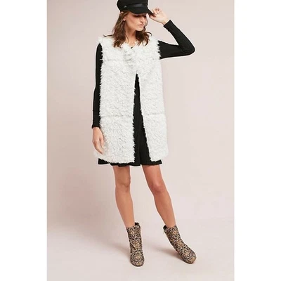 NUEVO Chaleco Reversible Anthropologie Michael Stars $168 Piel Sintética Talla Pequeña Foto 1 de 3