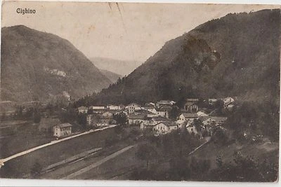 ESLOVENIA ITALIA 1934 CIGHINO TOLMIN POSTAL DE VOLZANA GORIZIA A BOLONIA Foto 1 de 2