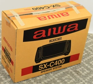 Aiwa SX-C400 Speaker System Black NEW in Open Box - FAST SHIPPING - Picture 1 of 6