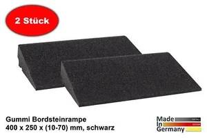 Bordsteinrampe Voll Gummi ( Schwellenrampe Auffahrrampe Auffahrhilfe Auto) - Bild 1 von 29
