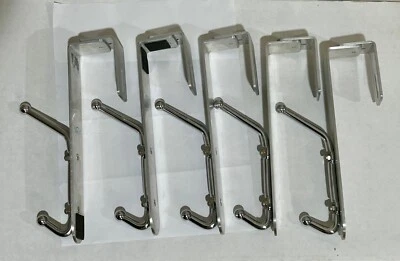 Juego de 5 ganchos Safco 4166 acero cromado doble sobre puerta hasta 2-1/2" Foto 1 de 4