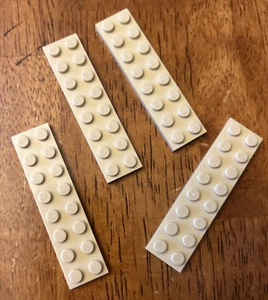 LEGO 2x8 Plate Tan Sand Beige Replacement Part 3034 Lot of 4 - Picture 1 of 1
